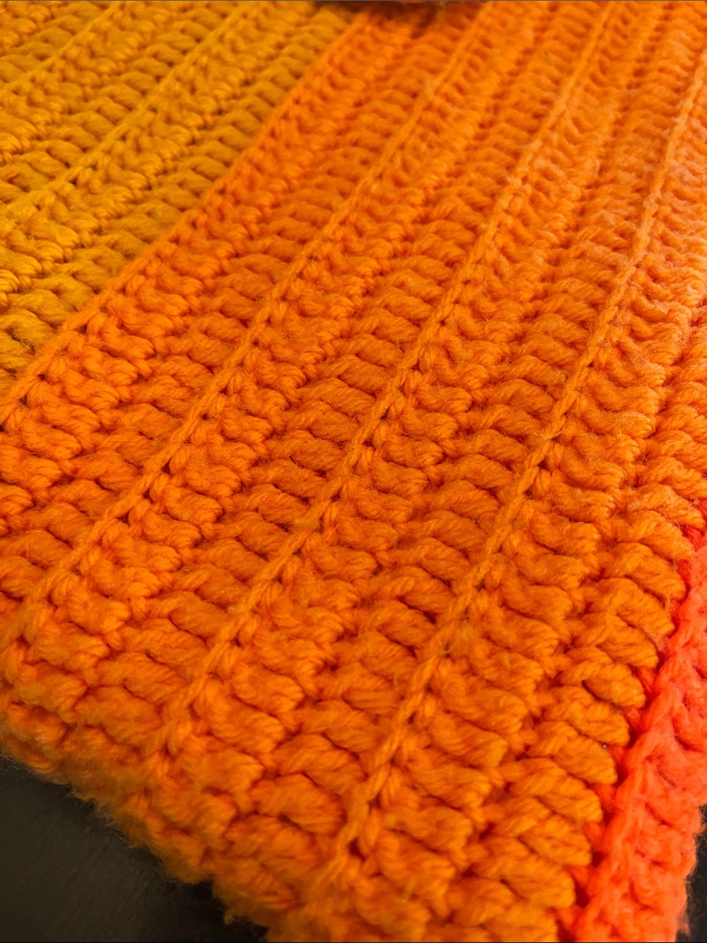 Long 100x60 Handmade Crochet Blanket for twin or XL twin bed - Picture 3 of 6